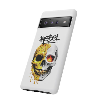 Rebel Skull Phone Case - White