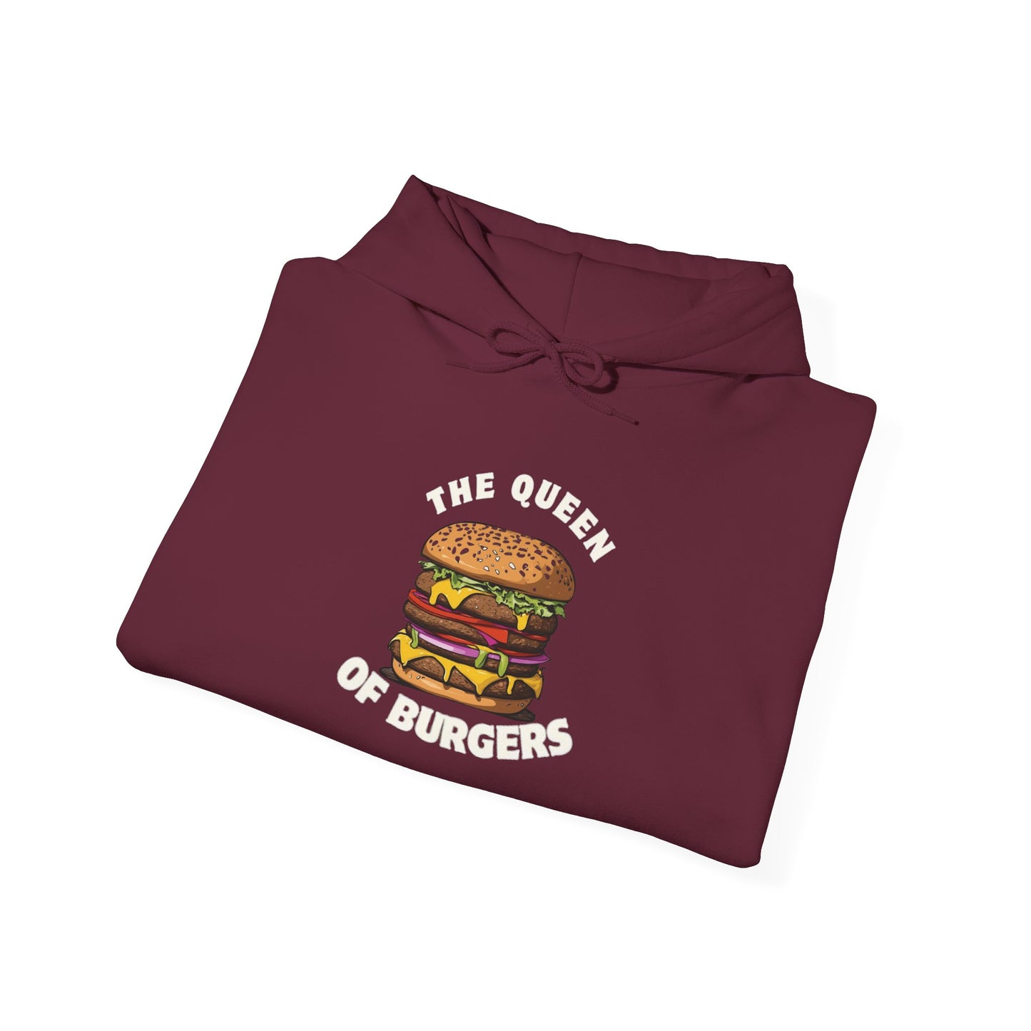 'The Queen of Burgers' Hoodie - Perfect for Food Lovers