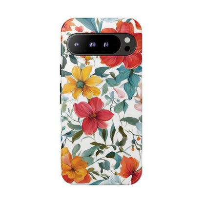 Floral Phone Cases for  iPhone, Samsung Galaxy, and Google Pixel devices - Double layers for extra durability and protection