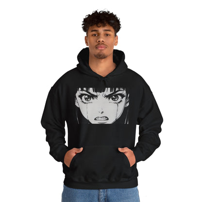 "Rage Eyes" Anime Hooded Sweatshirt - Unisex Heavy Blend™