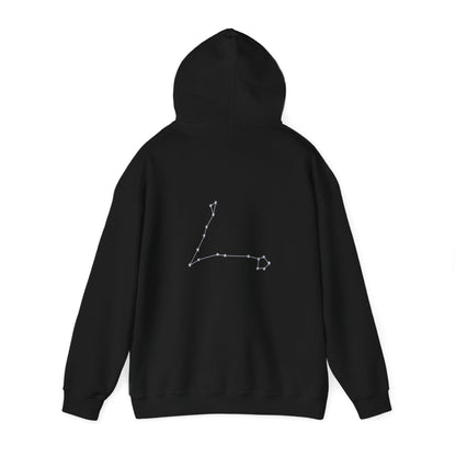 "Pisces" Zodiac Hoodie With The Sign's Stars On The Back