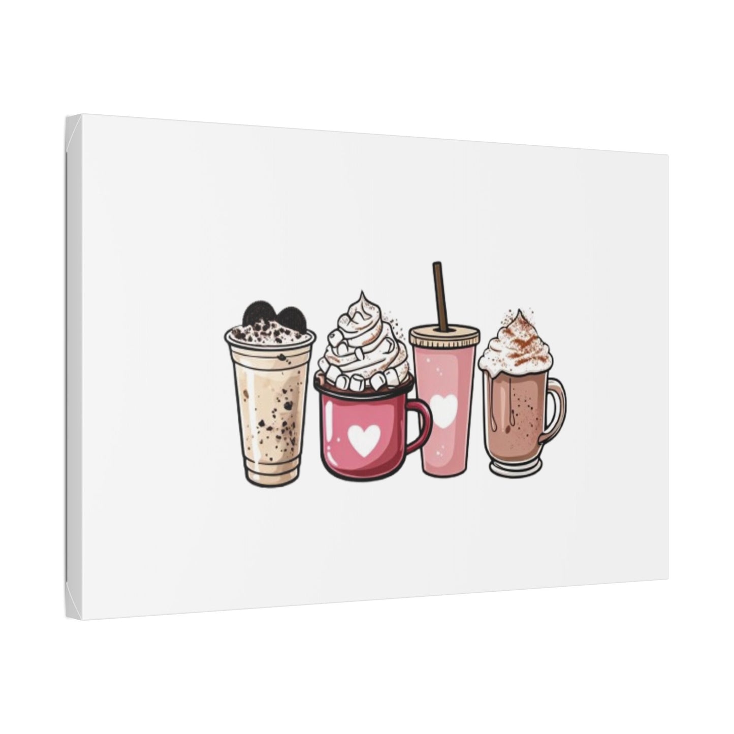 "Coffee Love" Classic Stretched Canvas. With 20 different sizes to choose