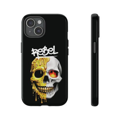 Rebel Skull Phone Case - Black