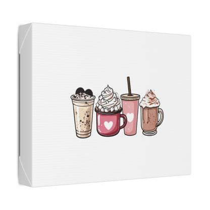 "Coffee Love" Classic Stretched Canvas. With 20 different sizes to choose