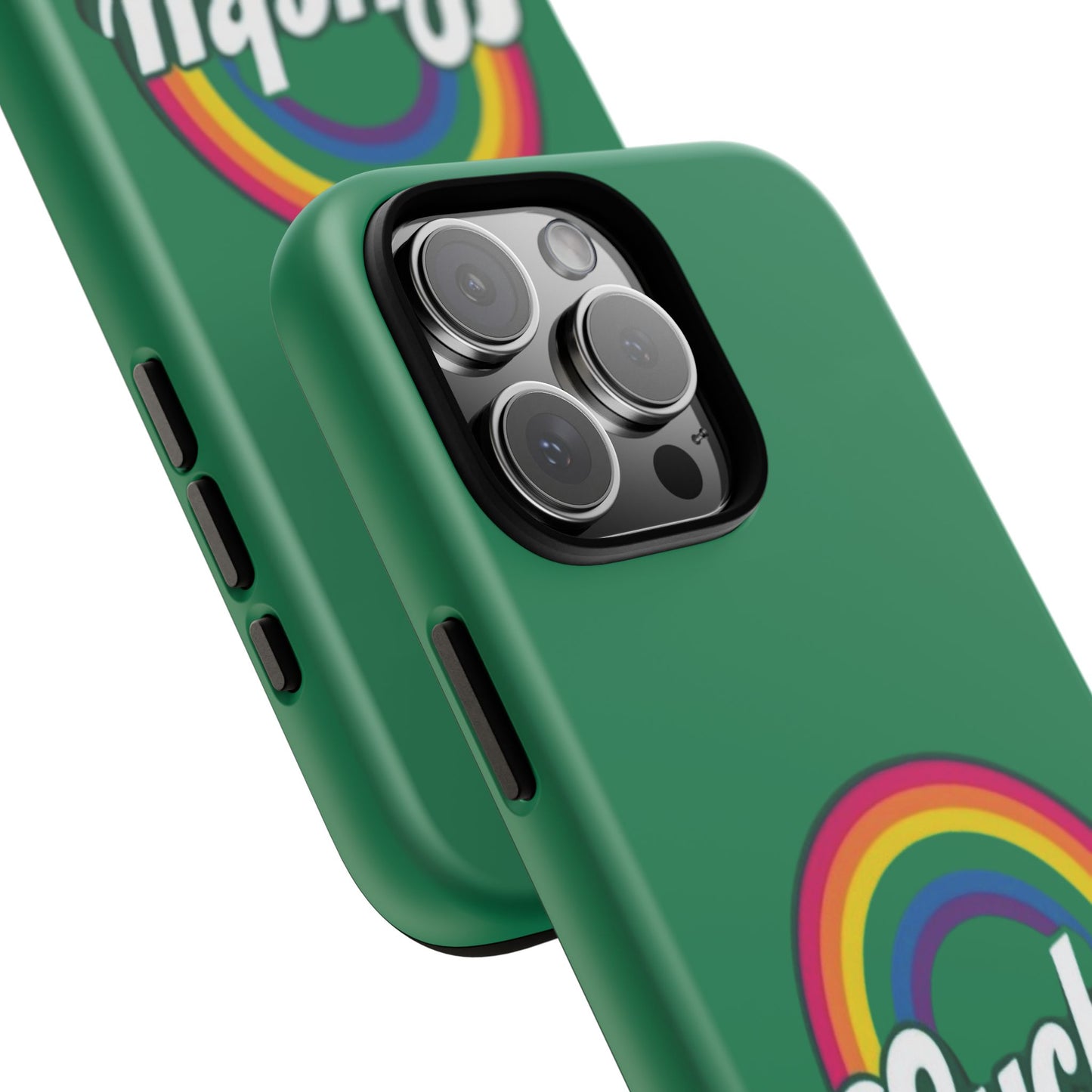 Lucky Rainbow Tough Phone Cases, iPhone, Samsung Galaxy, Google Pixel, Choose any phone model