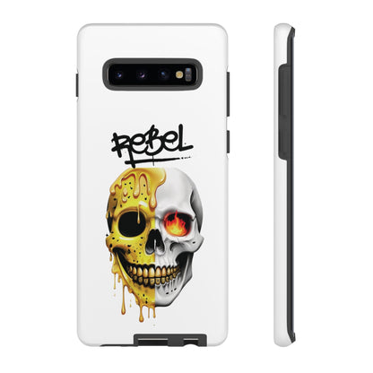 Rebel Skull Phone Case - White