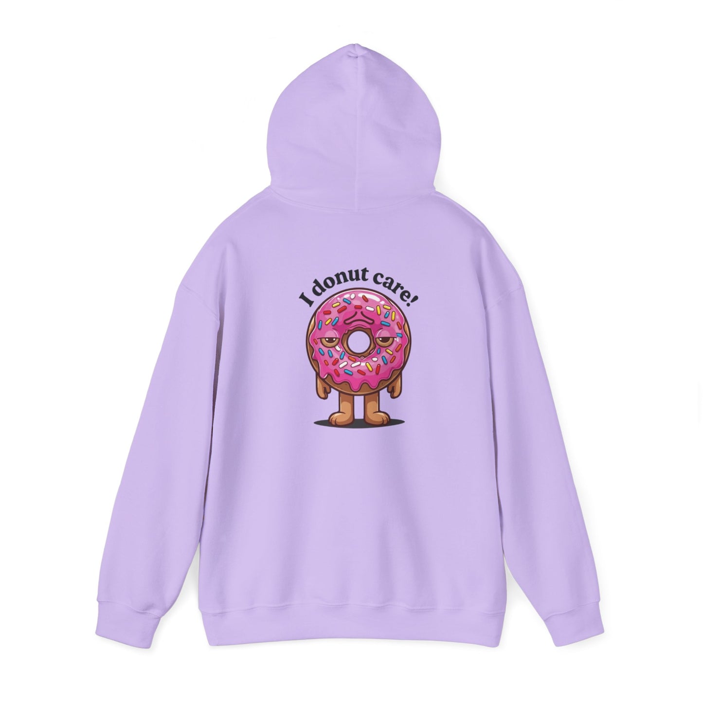 Funny Donut Graphic Unisex Hoodie - I Don't Care!