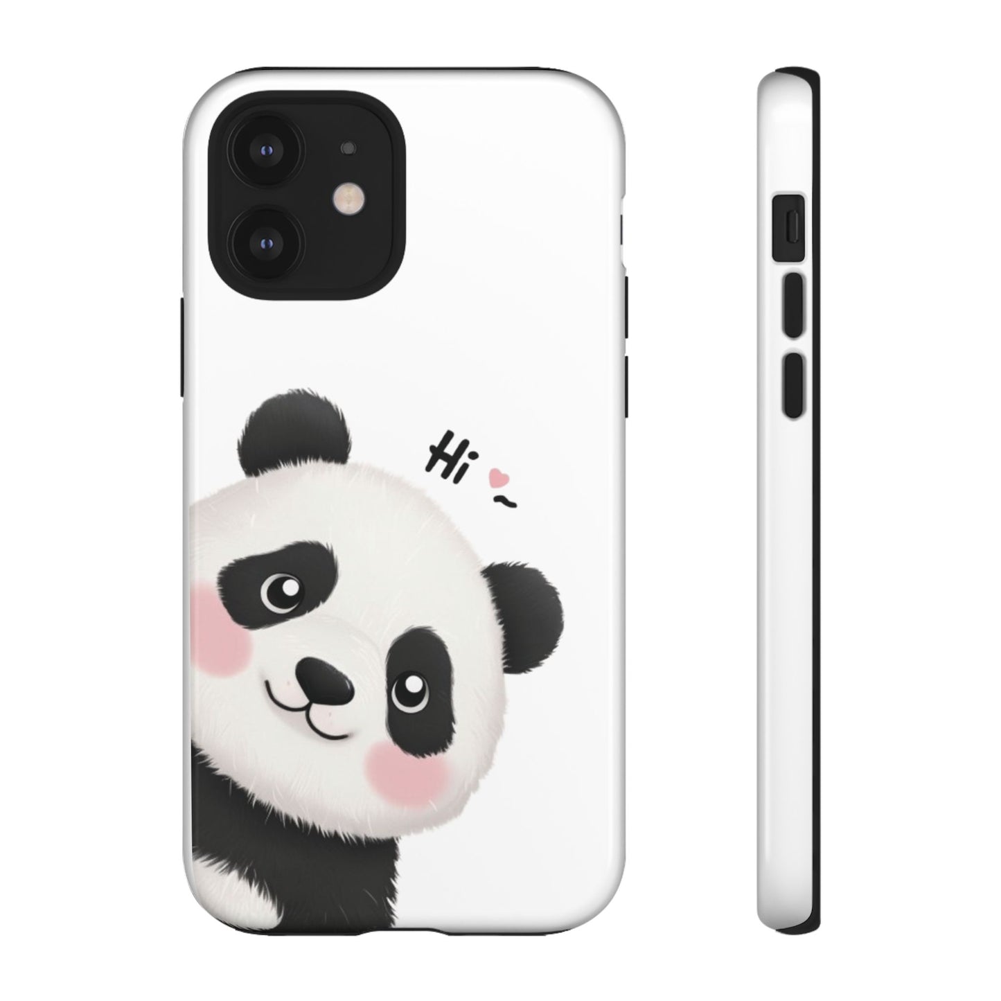 "Hi Cute Panda" Phone Case for iPhone, Samsung Galaxy, and Google Pixel devices