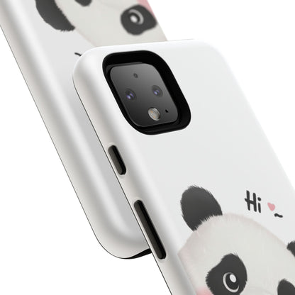 "Hi Cute Panda" Phone Case for iPhone, Samsung Galaxy, and Google Pixel devices