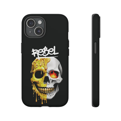 Rebel Skull Phone Case - Black