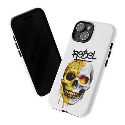 Rebel Skull Phone Case - White