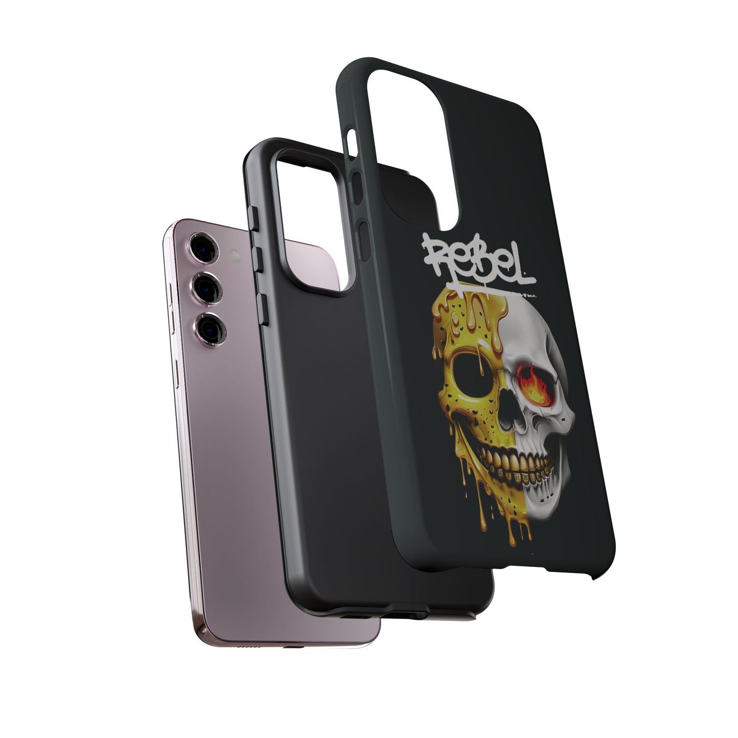 Rebel Skull Phone Case - Black