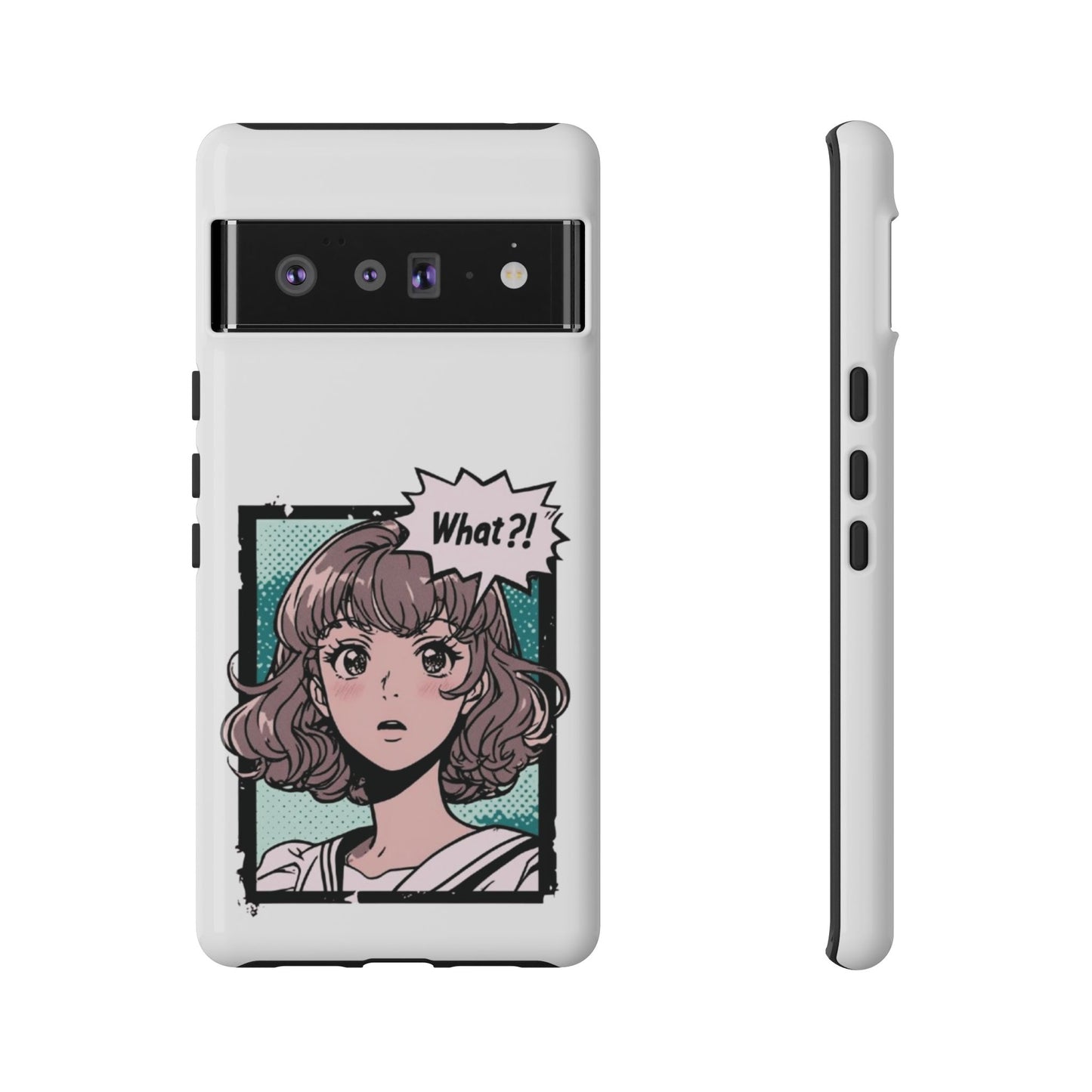 "What?!" Anime Phone Caes - Durable, Tough Cases - iPhone, Samsung Galaxy, and Google Pixel