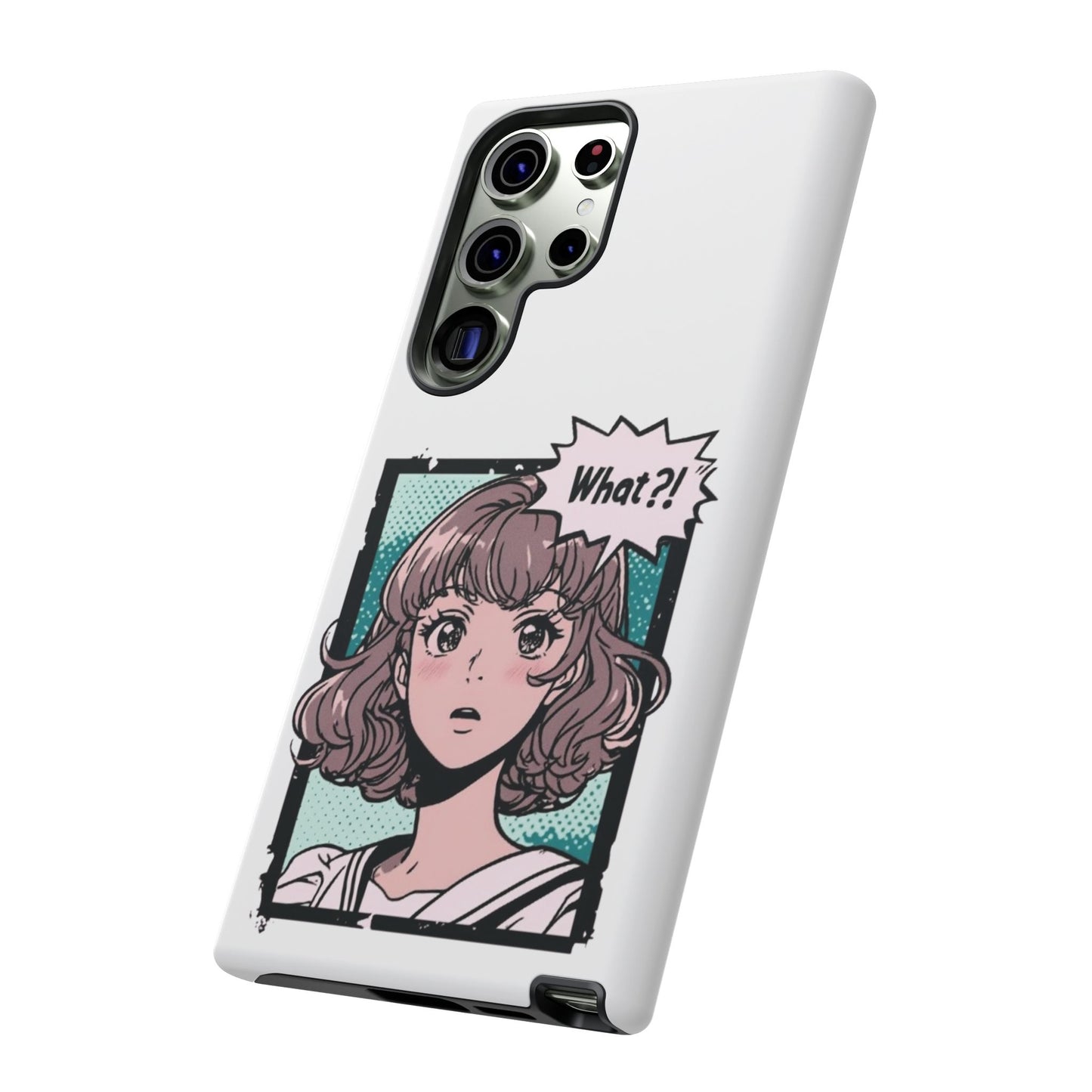 "What?!" Anime Phone Caes - Durable, Tough Cases - iPhone, Samsung Galaxy, and Google Pixel