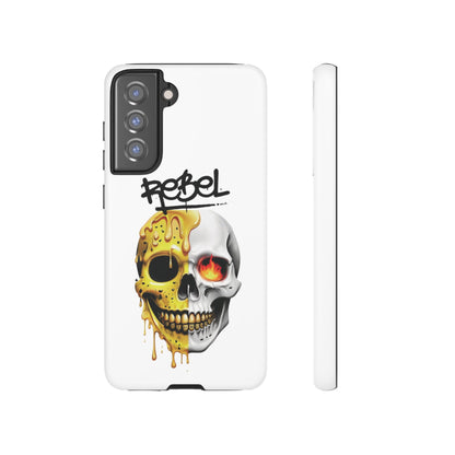 Rebel Skull Phone Case - White