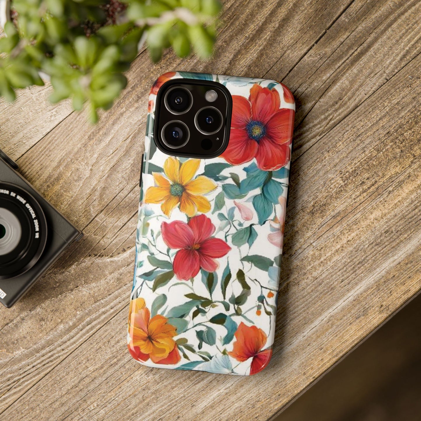 Floral Phone Cases for  iPhone, Samsung Galaxy, and Google Pixel devices - Double layers for extra durability and protection