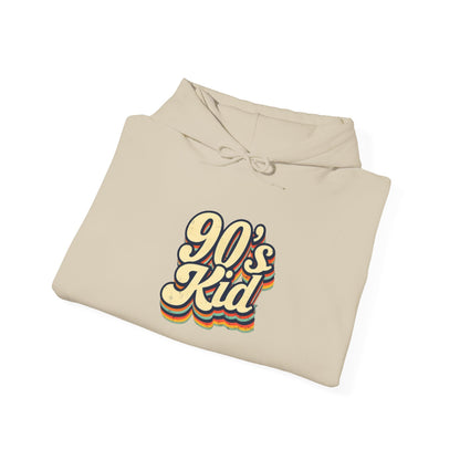 "90's Kid" Hooded Sweatshirt - For Both Men and Women - Comfortable Fit