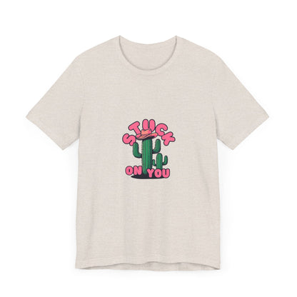 Stuck on You Cactus Tee - Unisex Jersey Short Sleeve T-Shirt