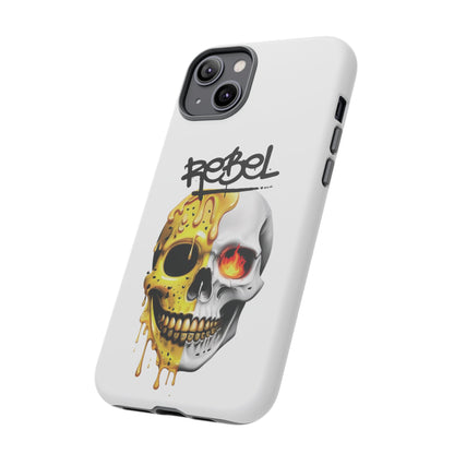 Rebel Skull Phone Case - White