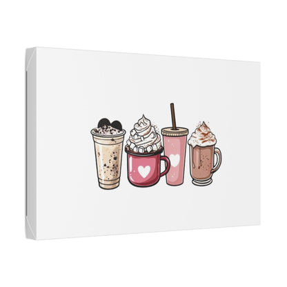 "Coffee Love" Classic Stretched Canvas. With 20 different sizes to choose