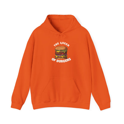 'The Queen of Burgers' Hoodie - Perfect for Food Lovers