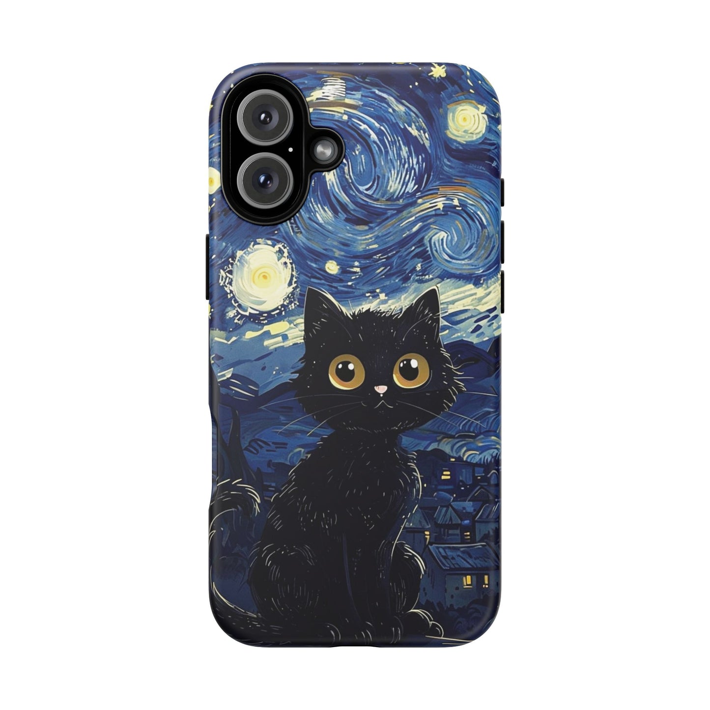 Cat under the stars, cute phone cases, Extra durable, Tough Cases, Pick your size