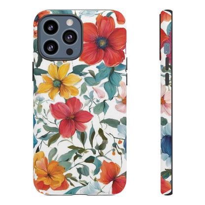 Floral Phone Cases for  iPhone, Samsung Galaxy, and Google Pixel devices - Double layers for extra durability and protection