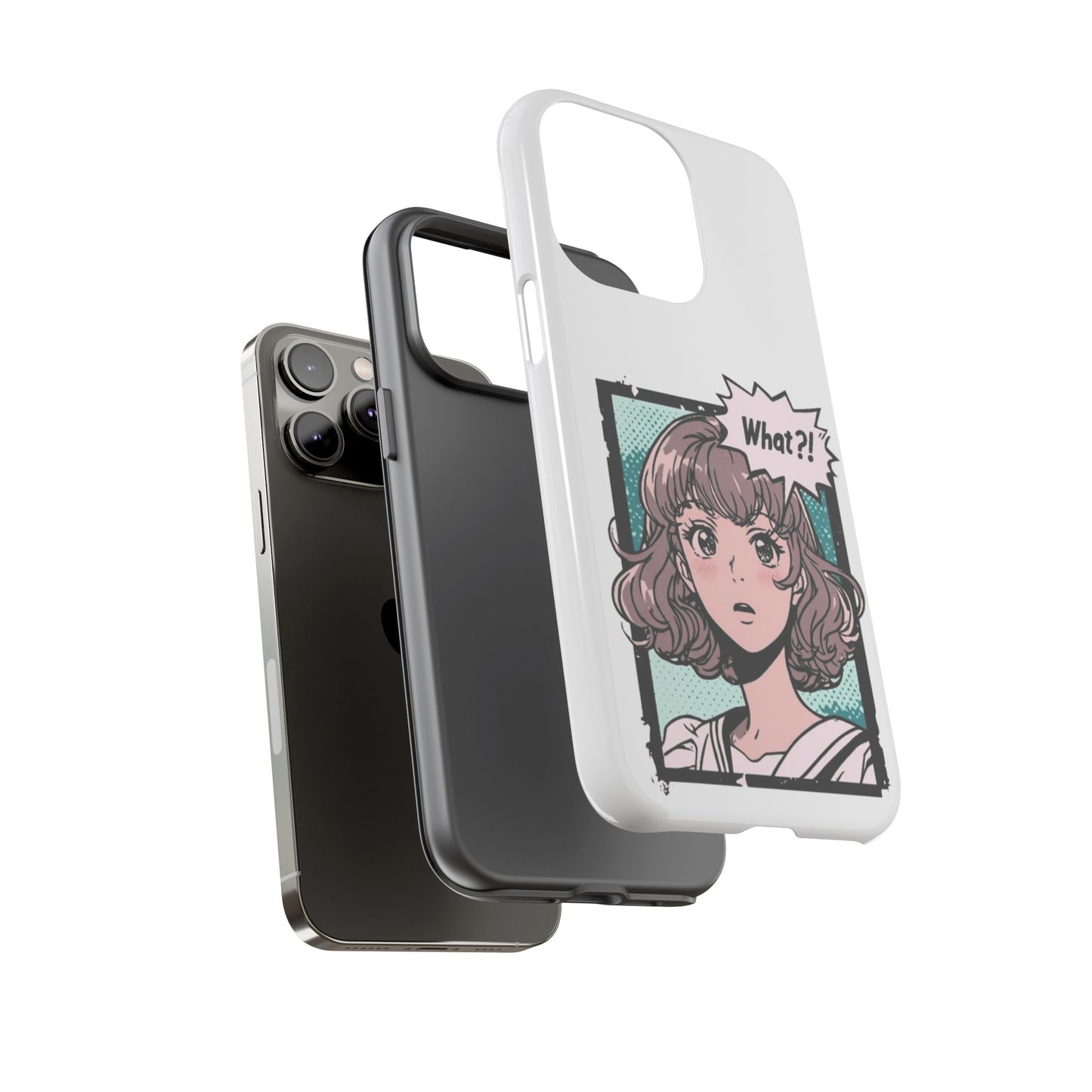 "What?!" Anime Phone Caes - Durable, Tough Cases - iPhone, Samsung Galaxy, and Google Pixel