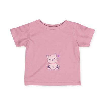 "Kitty With A Heart" - Infant Fine Jersey Tee