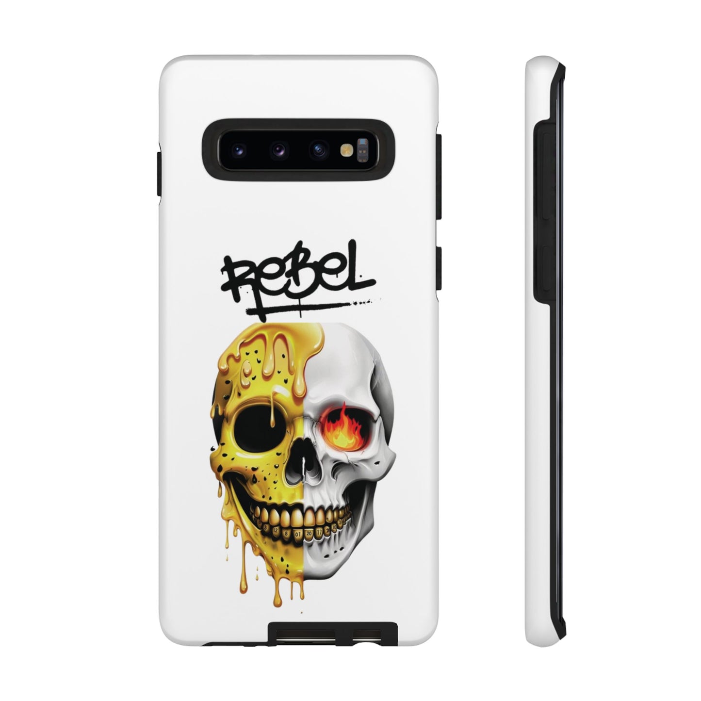 Rebel Skull Phone Case - White