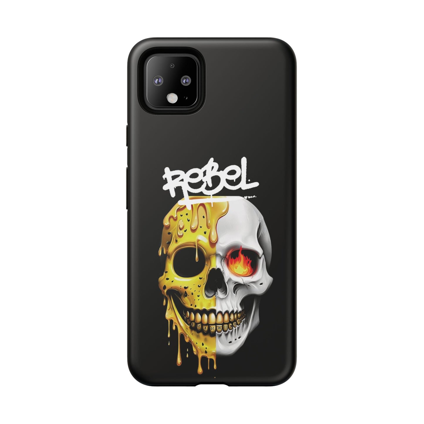 Rebel Skull Phone Case - Black