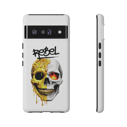 Rebel Skull Phone Case - White