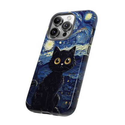 Cat under the stars, cute phone cases, Extra durable, Tough Cases, Pick your size