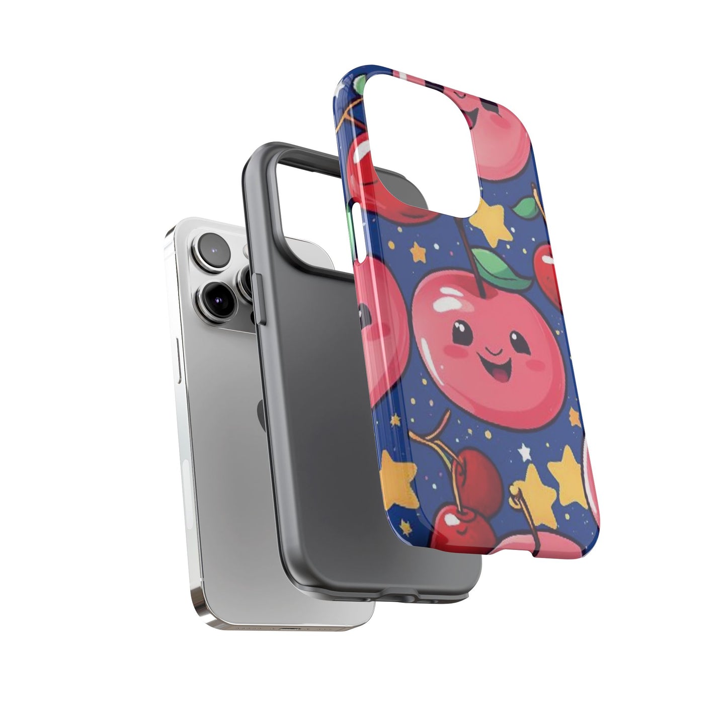 "Cute Cherry In The Sky" Phone Case, Tough Cases - iPhone, Samsung Galaxy, and Google Pixel