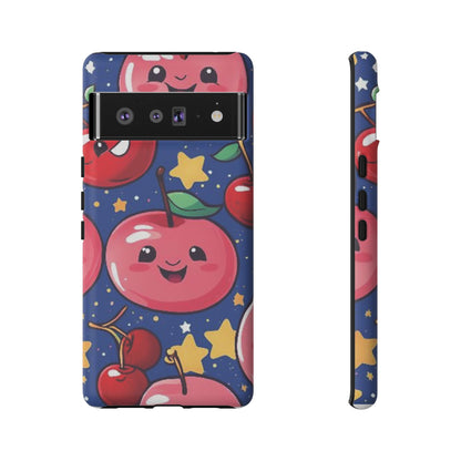 "Cute Cherry In The Sky" Phone Case, Tough Cases - iPhone, Samsung Galaxy, and Google Pixel