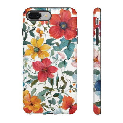 Floral Phone Cases for  iPhone, Samsung Galaxy, and Google Pixel devices - Double layers for extra durability and protection