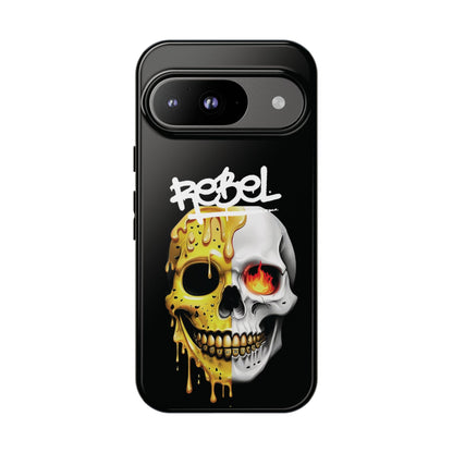 Rebel Skull Phone Case - Black