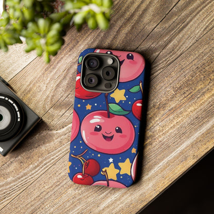 "Cute Cherry In The Sky" Phone Case, Tough Cases - iPhone, Samsung Galaxy, and Google Pixel