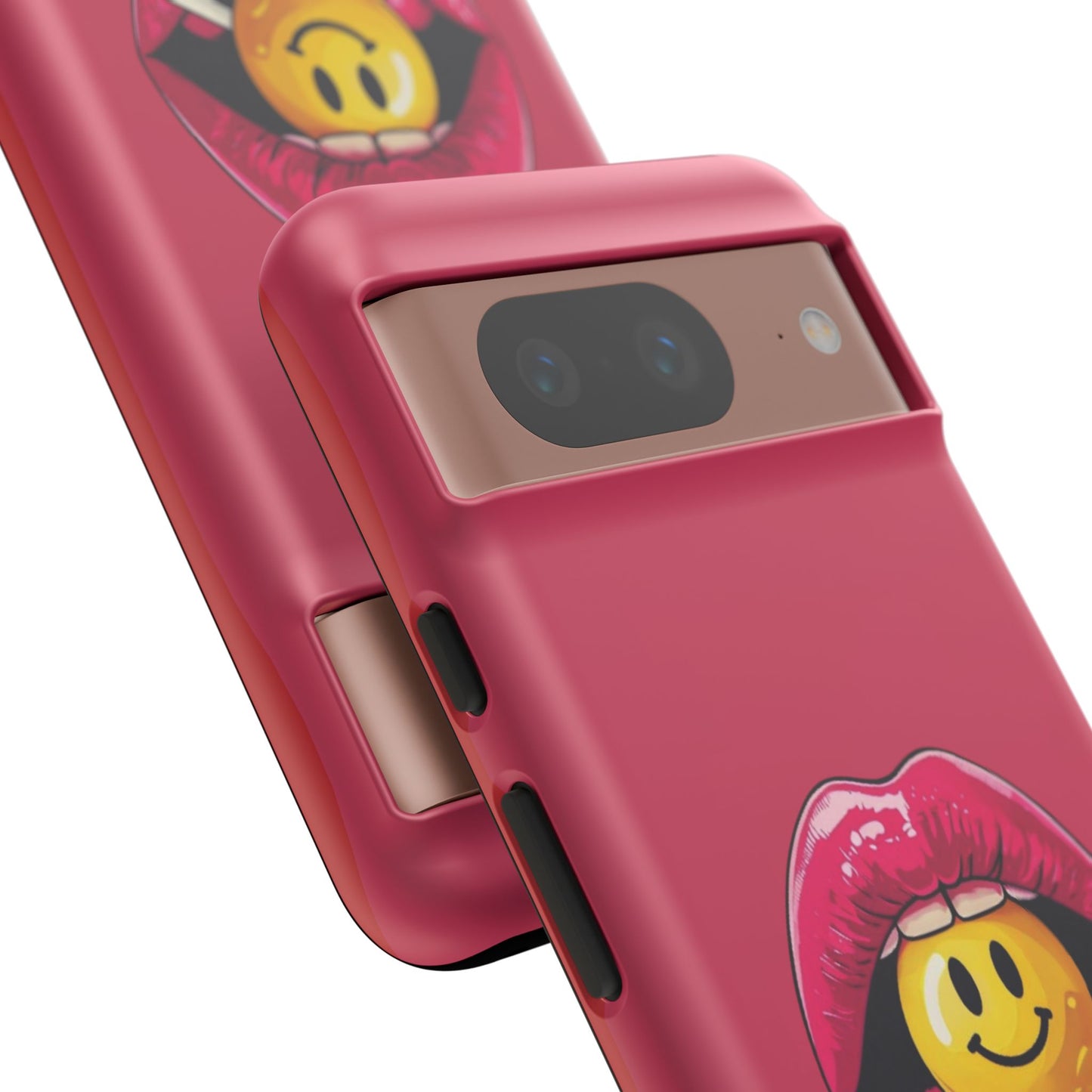 Lips & A Smiley Face Lollipop Phone Case