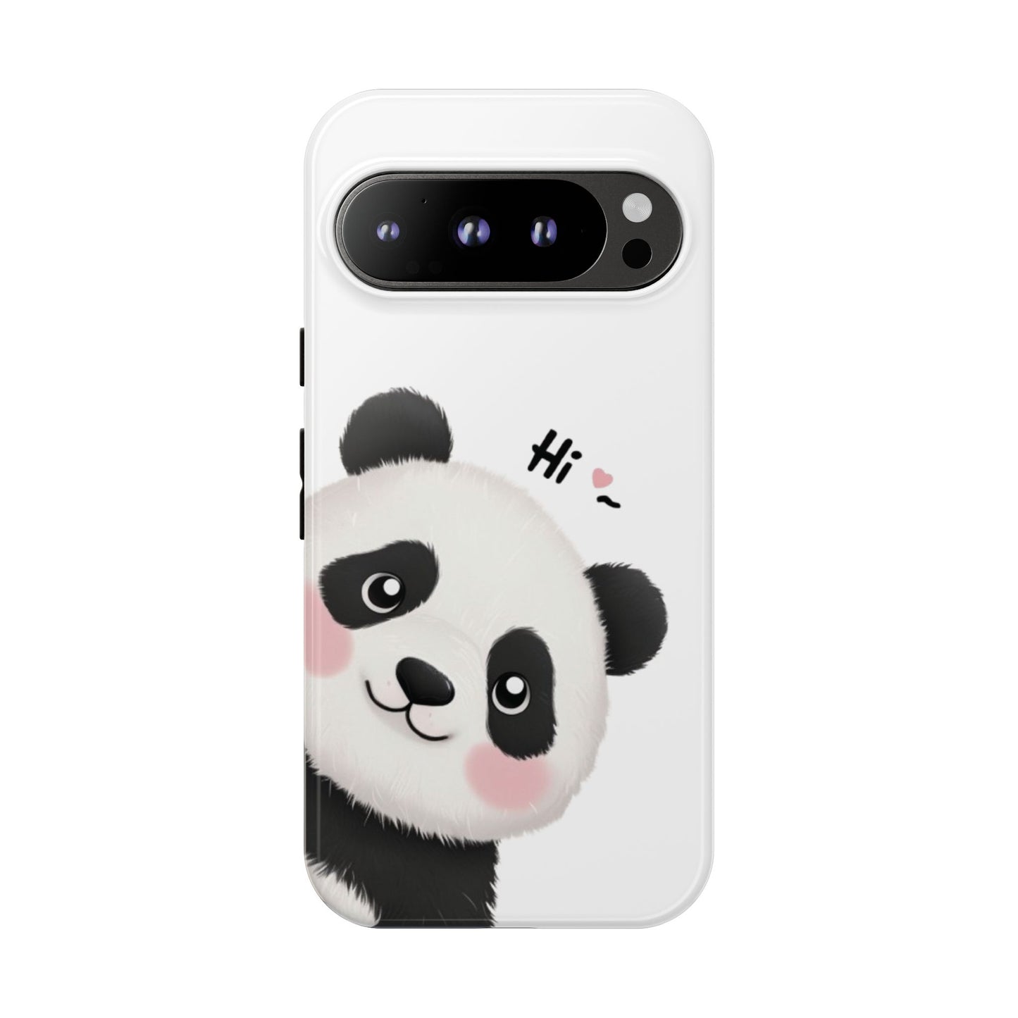 "Hi Cute Panda" Phone Case for iPhone, Samsung Galaxy, and Google Pixel devices