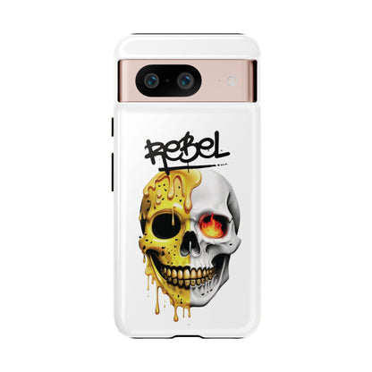 Rebel Skull Phone Case - White