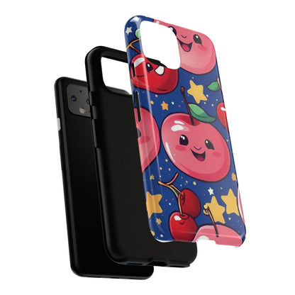 "Cute Cherry In The Sky" Phone Case, Tough Cases - iPhone, Samsung Galaxy, and Google Pixel