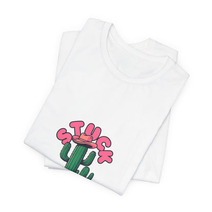 Stuck on You Cactus Tee - Unisex Jersey Short Sleeve T-Shirt