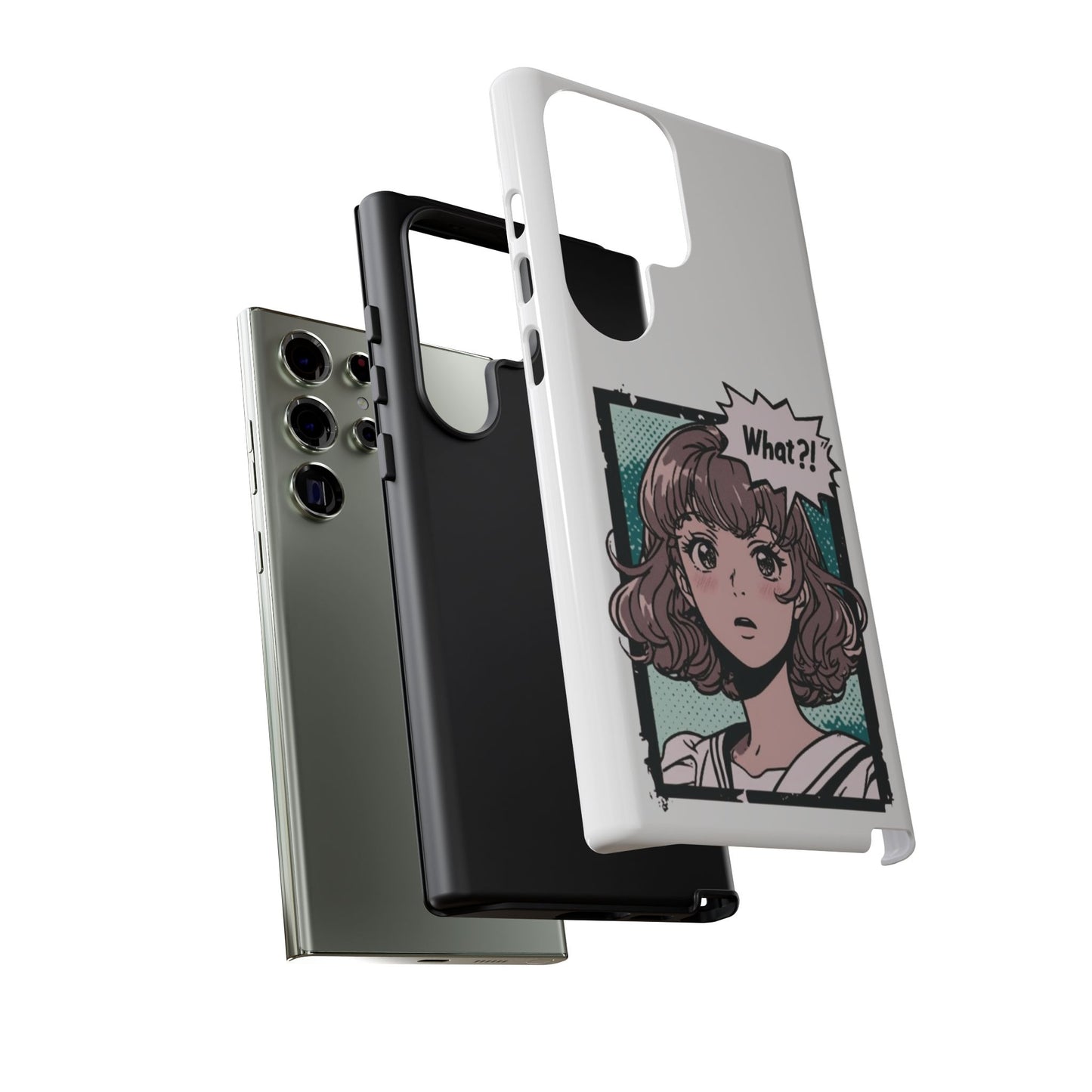 "What?!" Anime Phone Caes - Durable, Tough Cases - iPhone, Samsung Galaxy, and Google Pixel