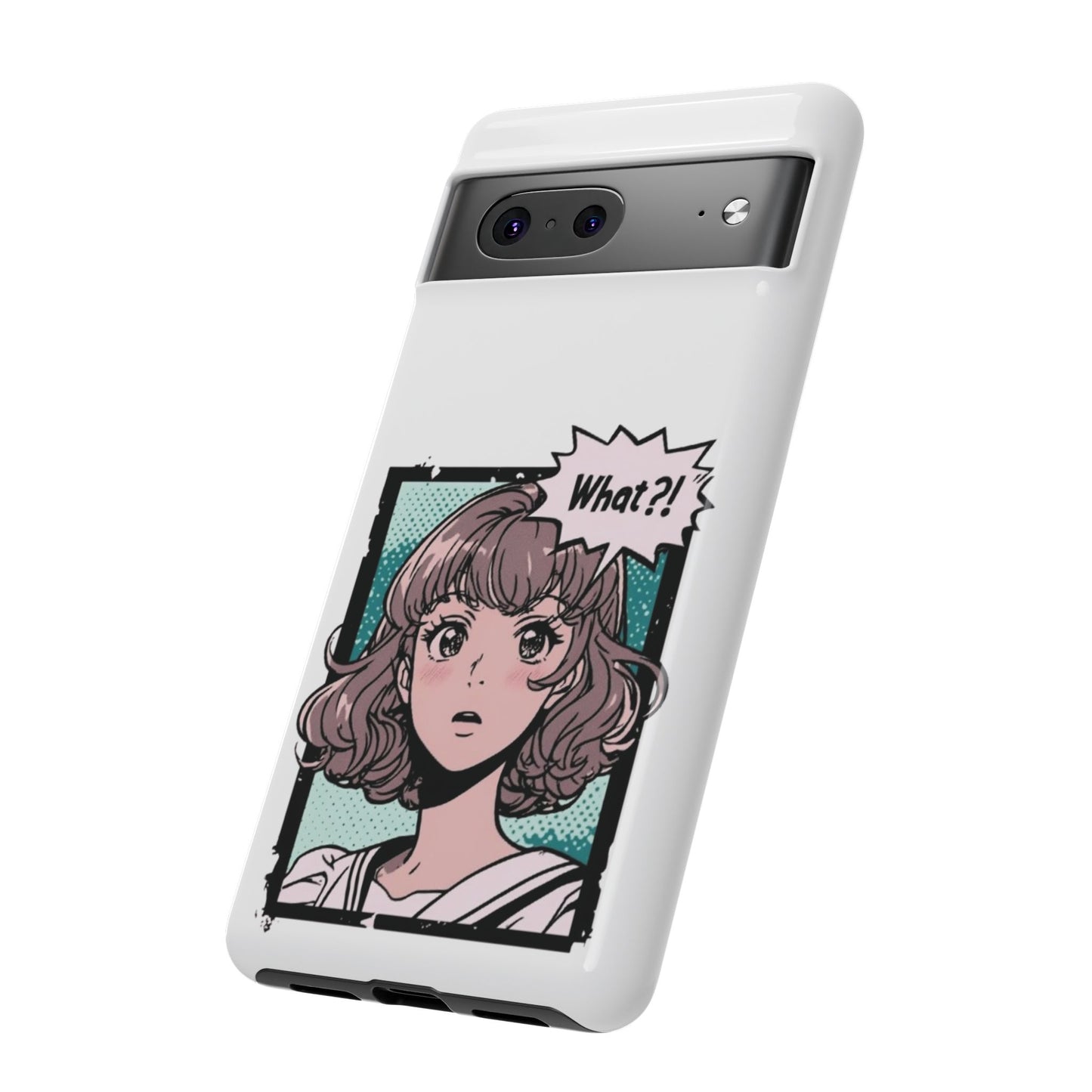 "What?!" Anime Phone Caes - Durable, Tough Cases - iPhone, Samsung Galaxy, and Google Pixel