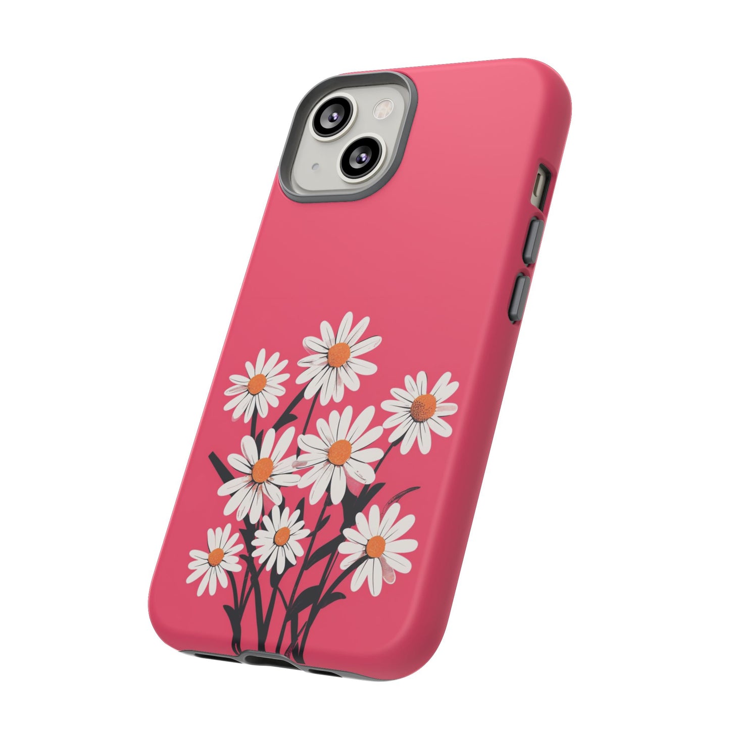 Daisy Flower Phone Case - Vibrant Pink Daisy Design