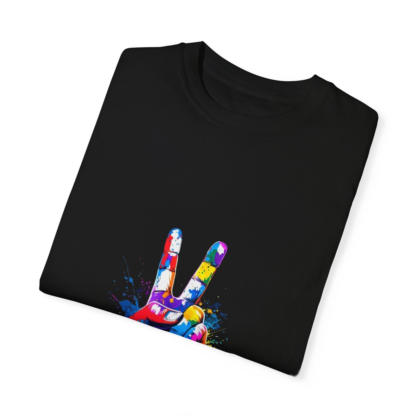 Vibrant Peace Sign - Unisex T-Shirt