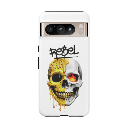 Rebel Skull Phone Case - White