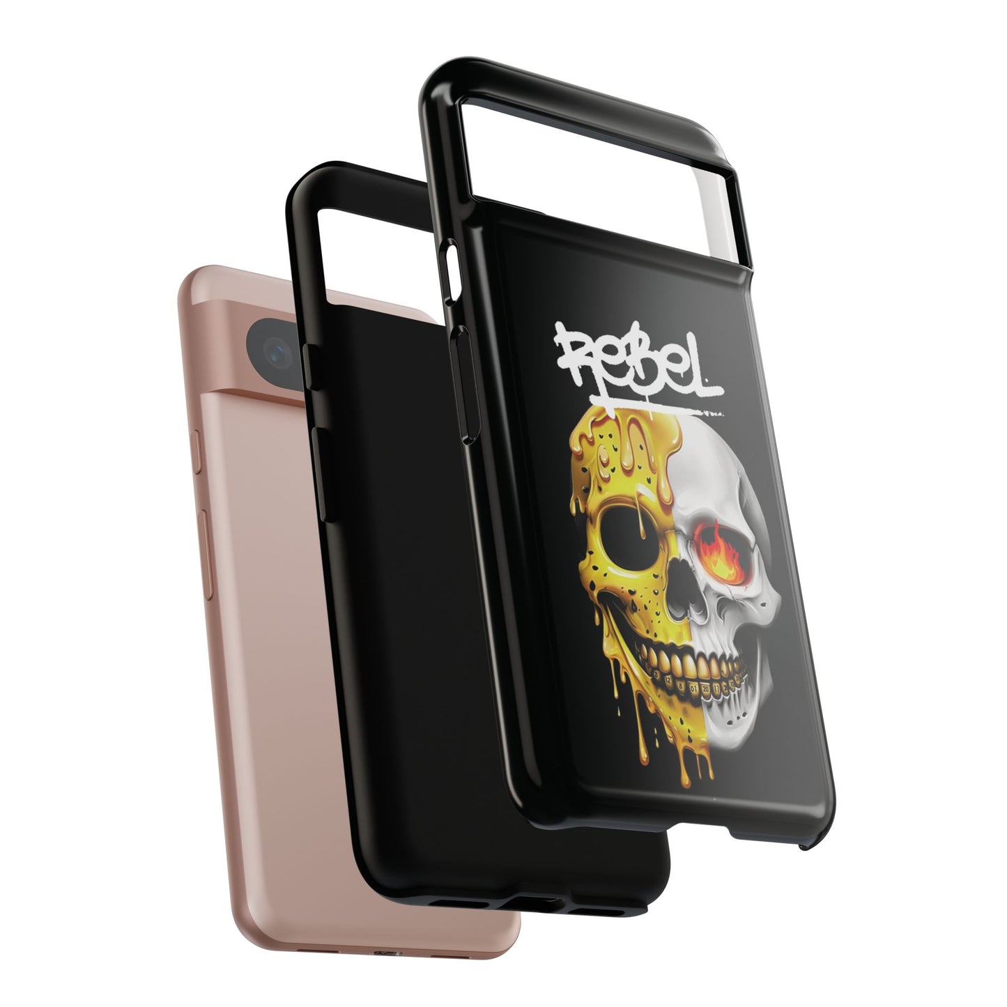 Rebel Skull Phone Case - Black