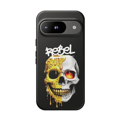 Rebel Skull Phone Case - Black